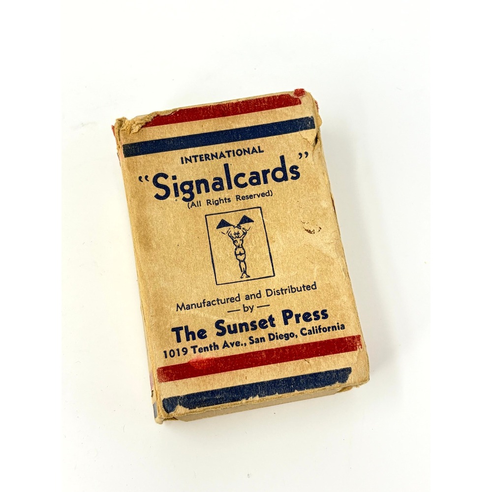 WWII International Signalcards Morse Code US Navy Flashcards Sunset Press